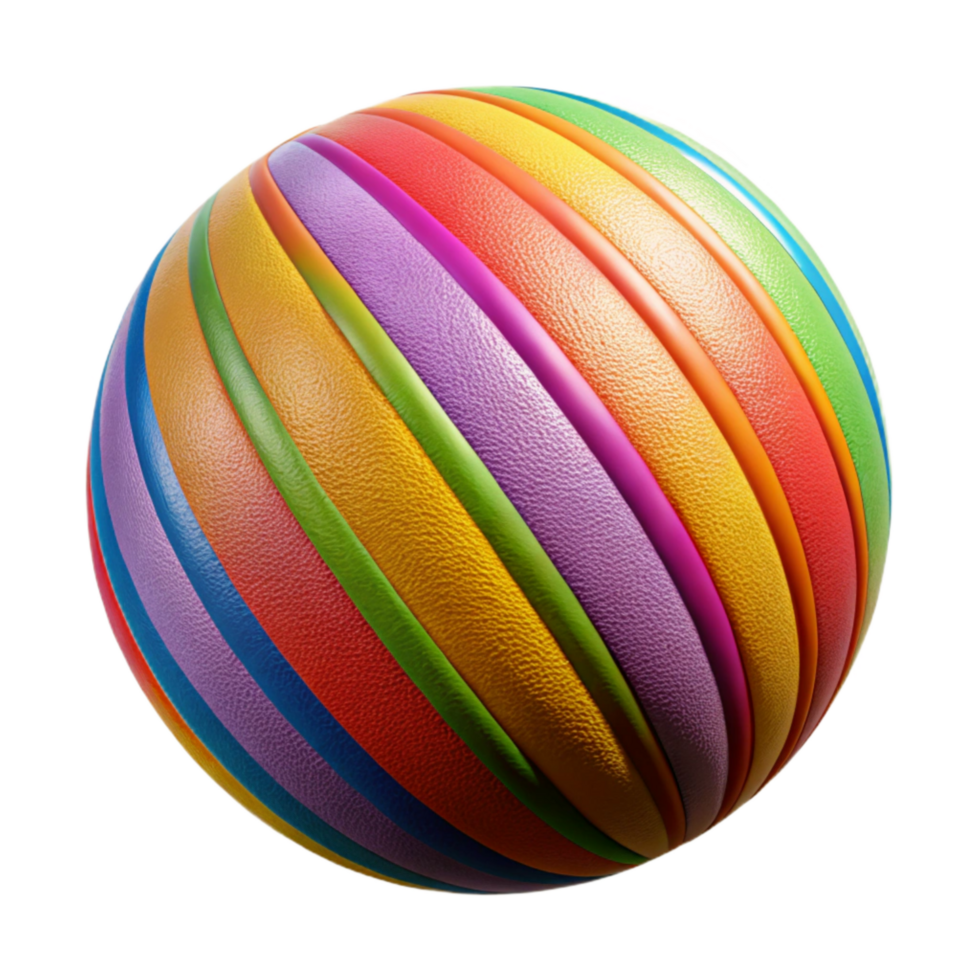 beautiful contemporary Colorful Stripes with Depth Illusion Isolated png