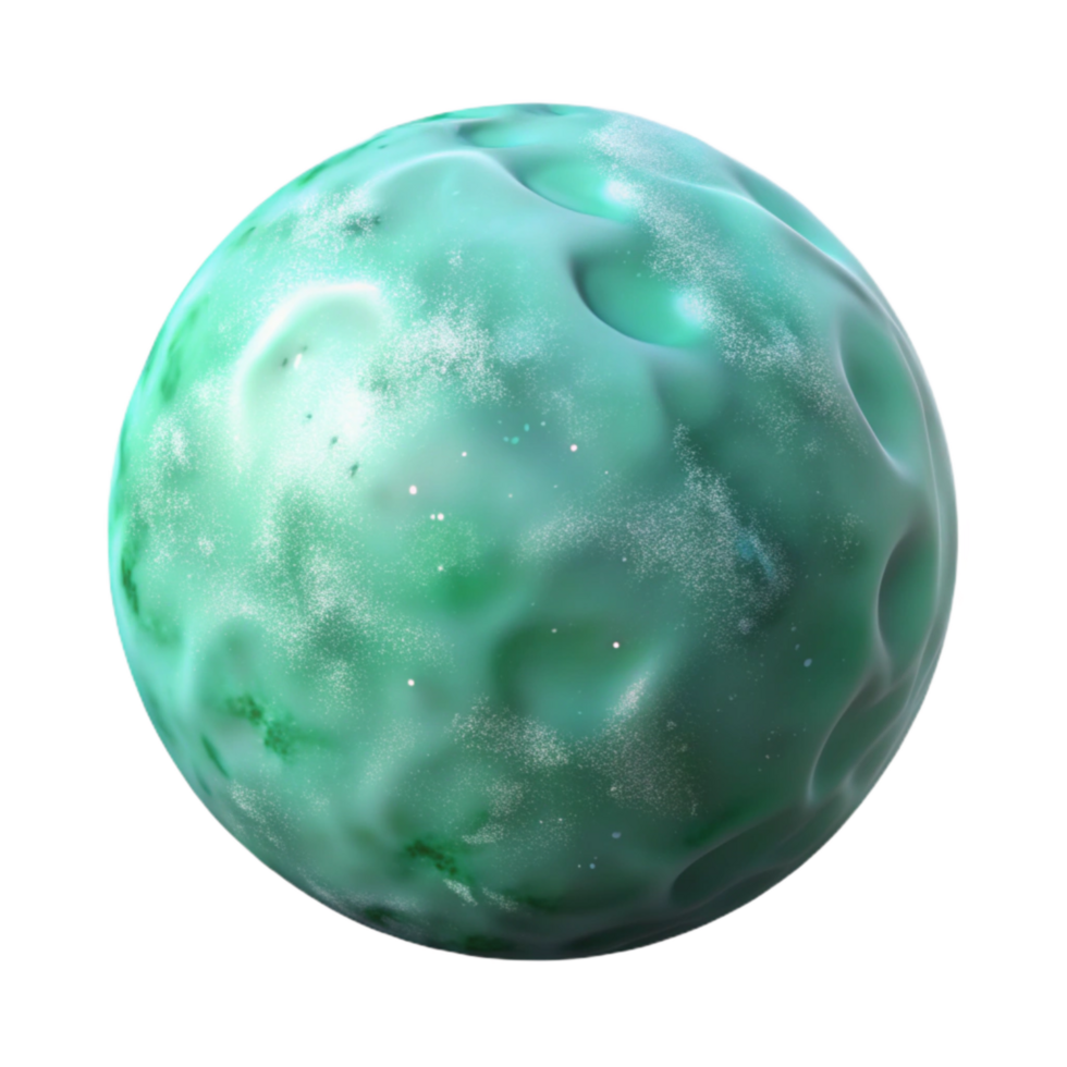 extraordinary creative Cosmic Seafoam Green Isolated with Subtle Lighting authentic png