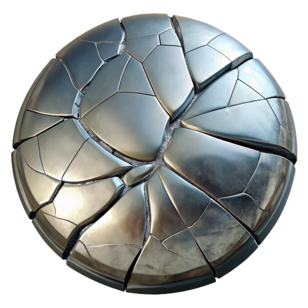 beautiful creative Cracked Mirror Surface Cutout with Jagged Lines png