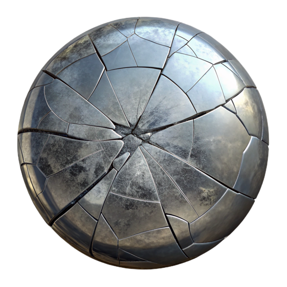 extraordinary creative Cracked Mirror Surface Cutout with Jagged Lines premium png