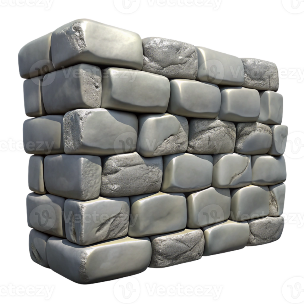 impressive minimalist Crumbling Stone Wall Texture Gray Transparent Background professional png