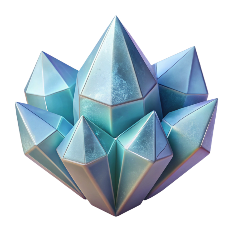 magnificent minimalist Crystallized Dream Geometric Shapes Cutout Soft Edges authentic png