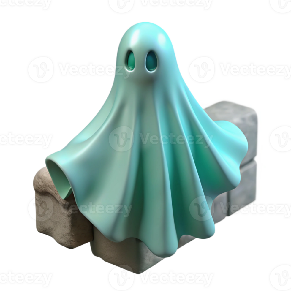 extraordinary modern Cyan Transparent Ghostly Figure Passing Through Wall Isolated premium png