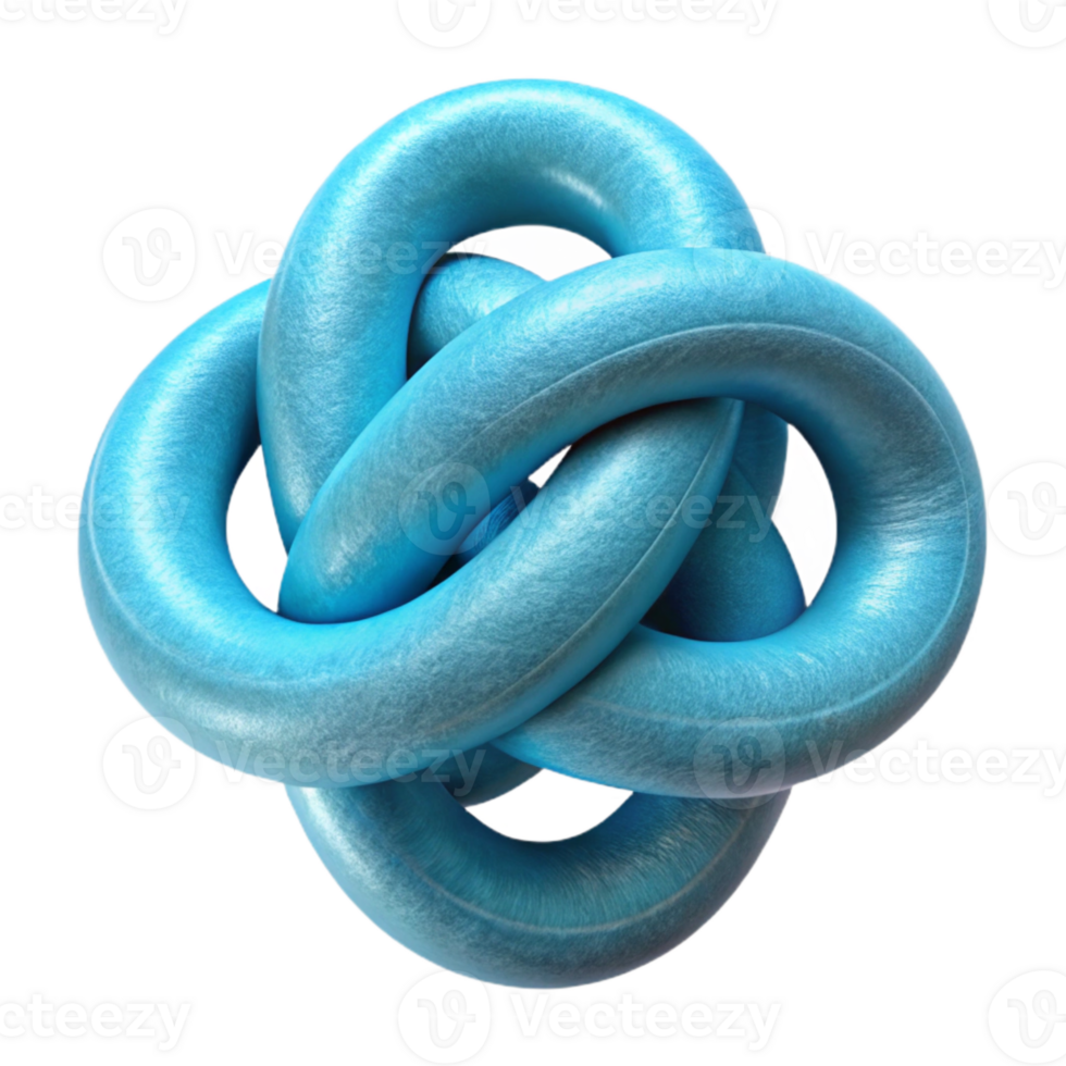 extraordinary minimalist Cyan Flux Formation Intertwined Strands Cutout premium png