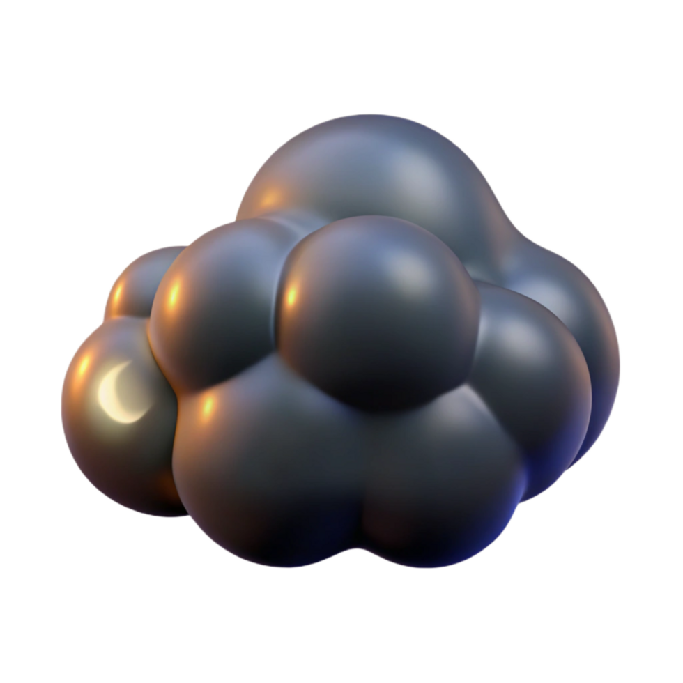 serene modern Dark and Stormy Sky Transparent Background Isolated premium png