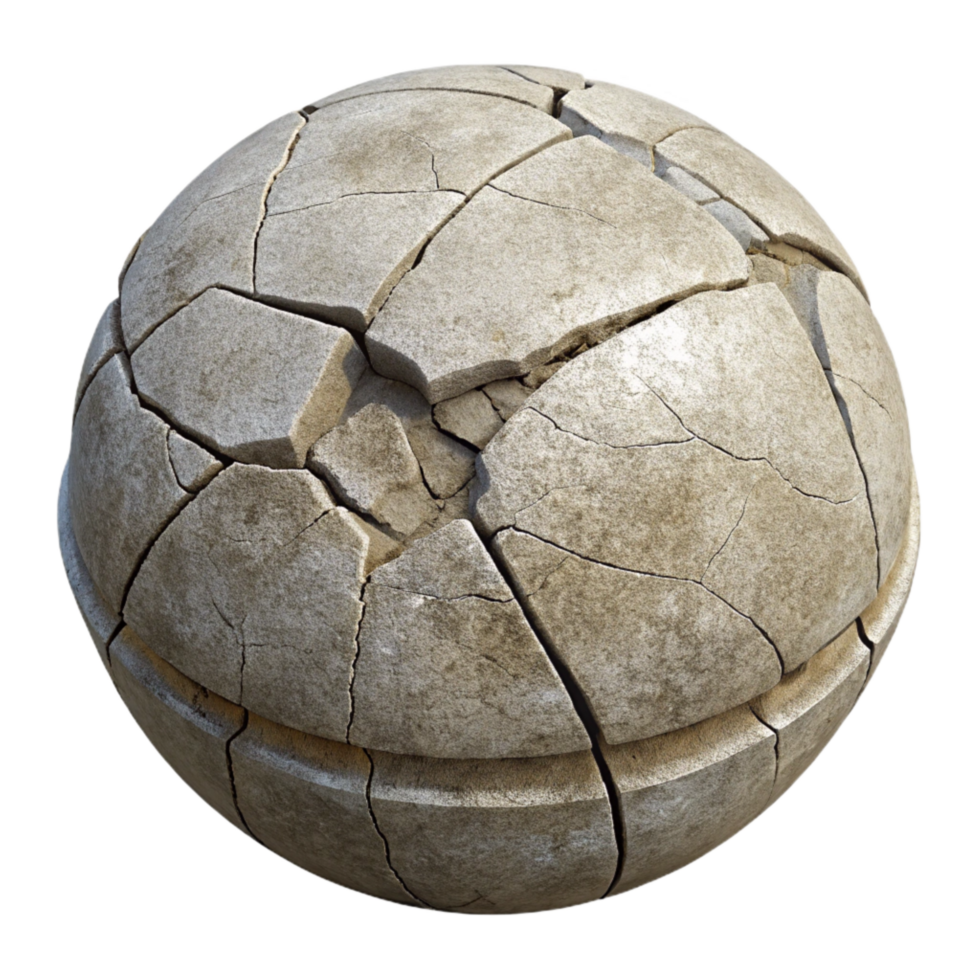 impressive vintage Damaged Concrete Texture Cutout with Cracks and Scratches Transparent Background detailed png