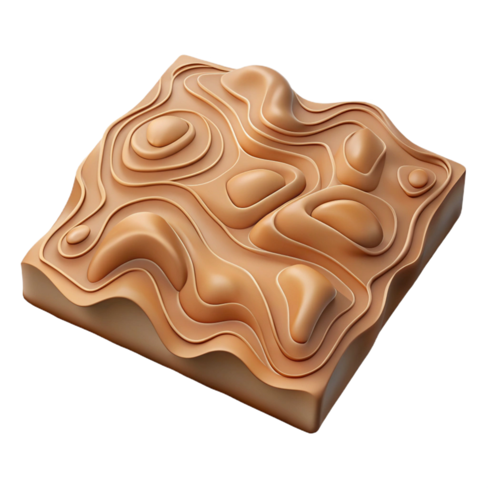 extraordinary abstract Detailed Topographic Map Contours Isolated on Transparent Background authentic png