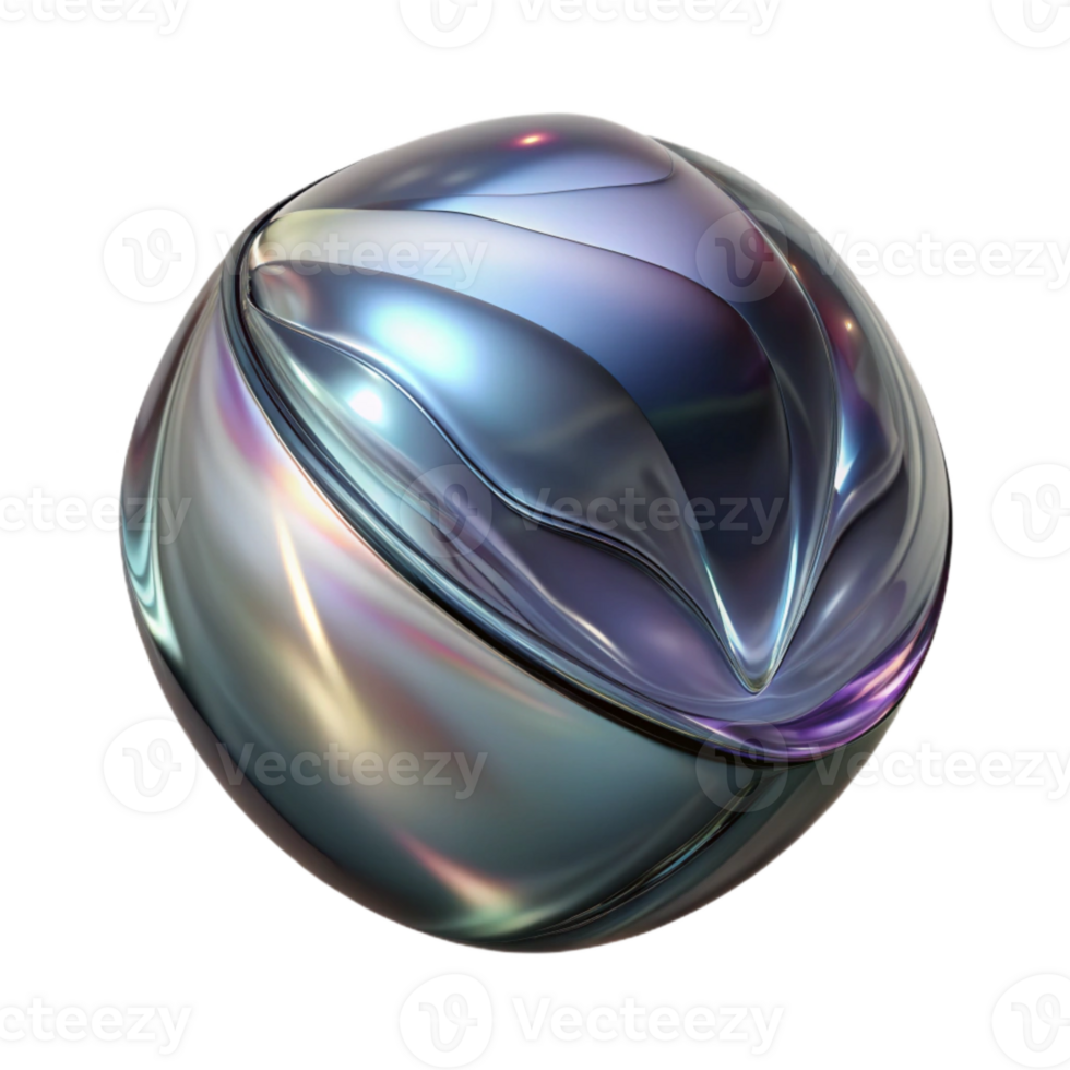 stunning contemporary Distorted Glass Reflection with Colorful Light Isolated authentic png