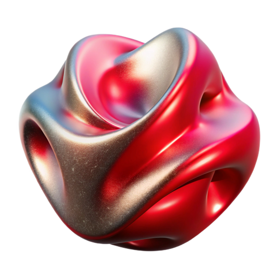serene creative Dynamic Alloy Form Red Tint Cutout detailed png