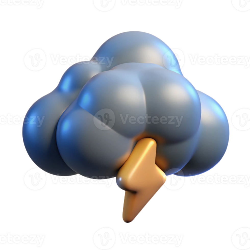 extraordinary traditional Dynamic Storm Cloud Formation Cutout on Transparent Background original png