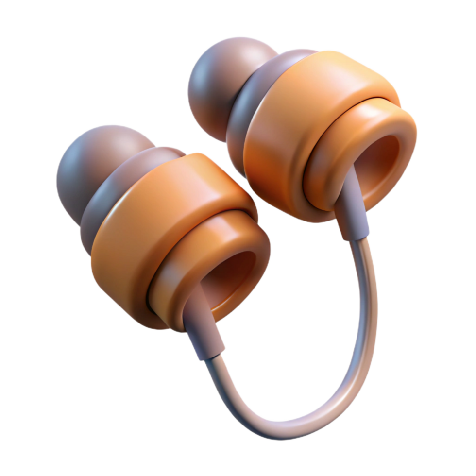 beautiful vintage Earbuds with Wire Wrapped Around Cutout original png