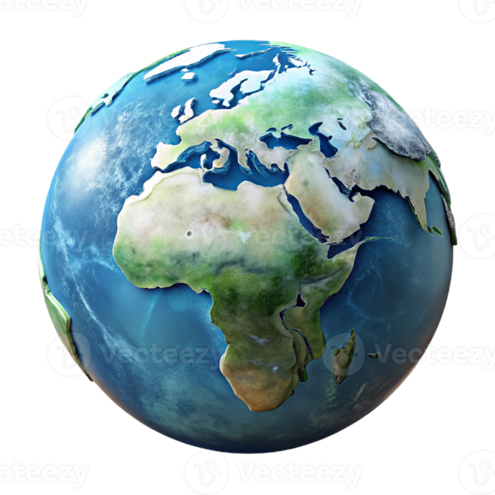 extraordinary modern Earth Globe with Digital Overlay Transparent high quality png