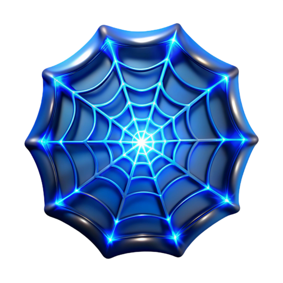 beautiful creative Electric Blue Web of Light Dark Background Cutout high resolution png