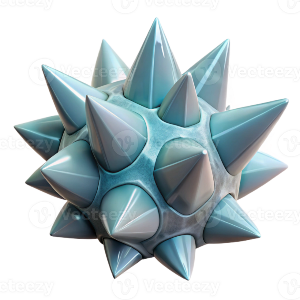 magnificent creative Fabricated Thorn Cutout Crystalline Structure Transparent Background genuine png