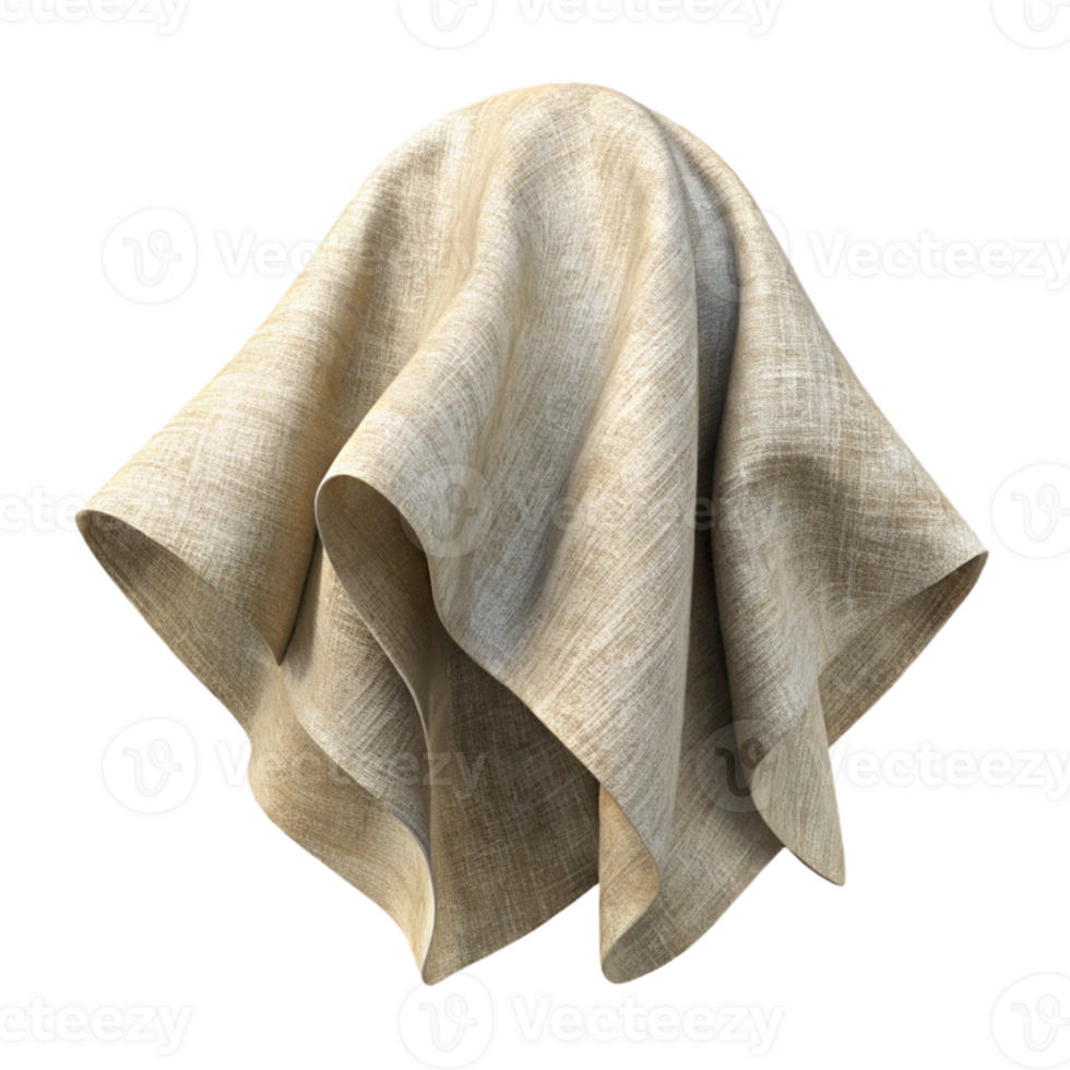 elegant modern Faded Textile Texture Beige Transparent Background high resolution png