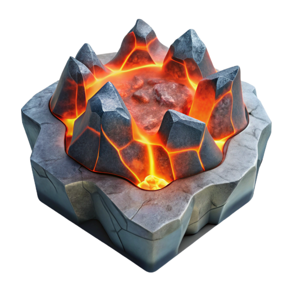extraordinary abstract Fiery Lava on Glacial Ice Transparent Cutout high resolution png
