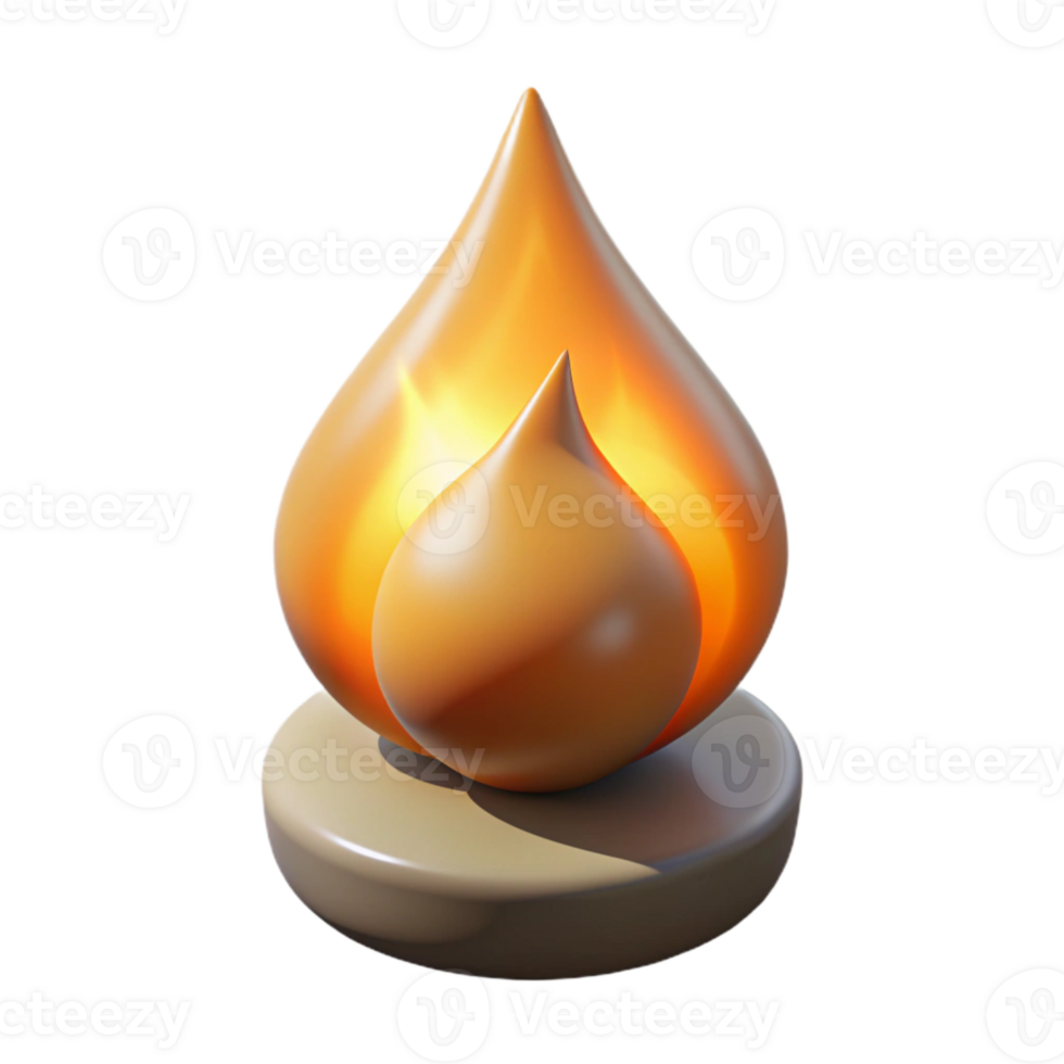 dramatic contemporary Flickering Flame Transparent Background with Detailed Shadow original png