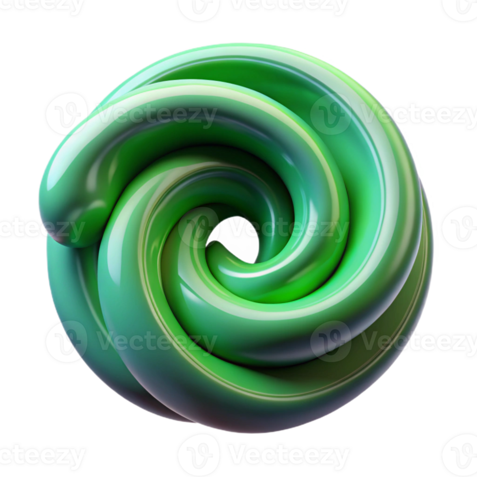 dramatic creative Fluid Dynamics Swirling Green Transparent Background png