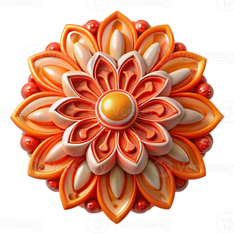 dramatic creative Flux Formation Intricate Design Red and Orange Transparent Background original png