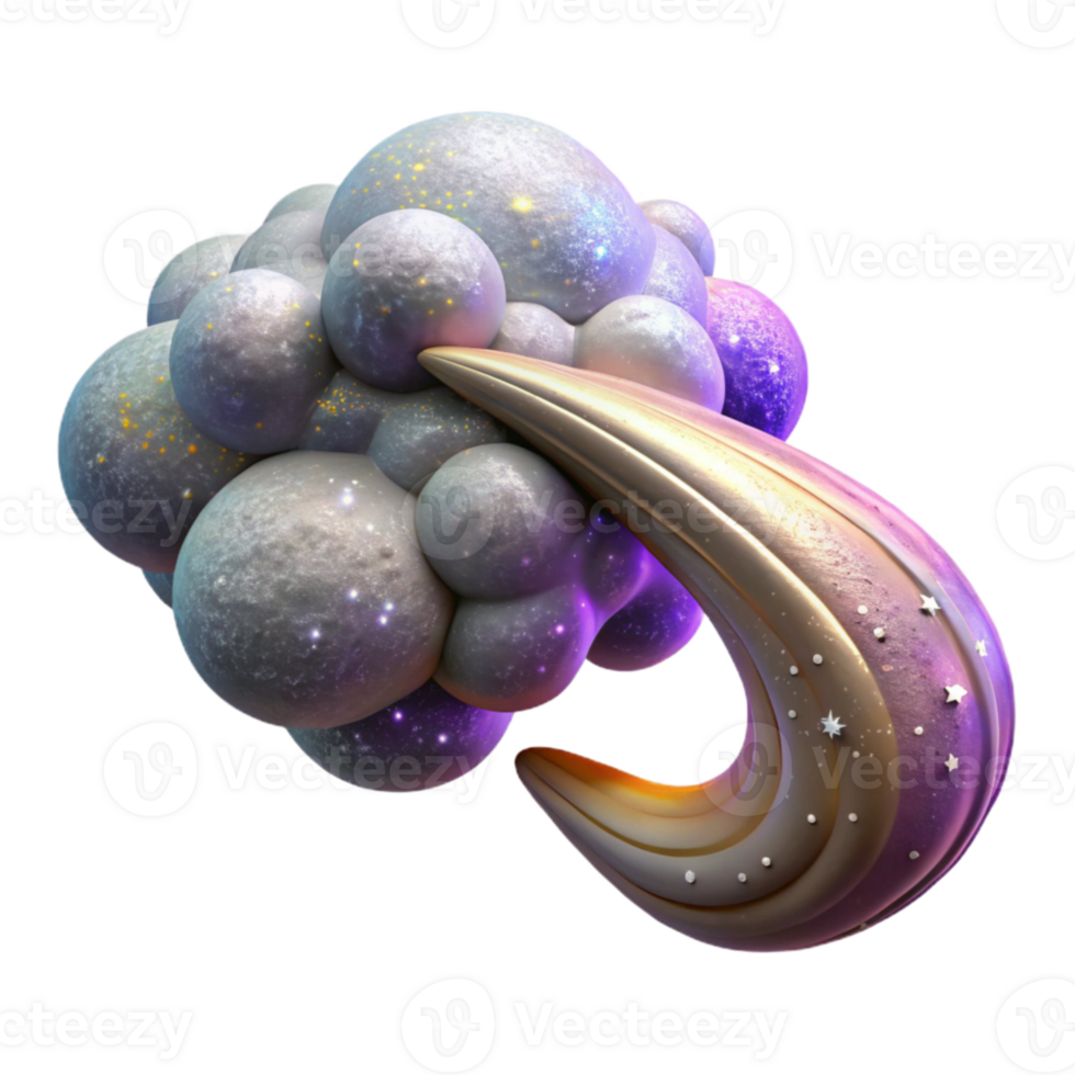 impressive minimalist Galactic Jet Stream Isolated with High Contrast genuine png