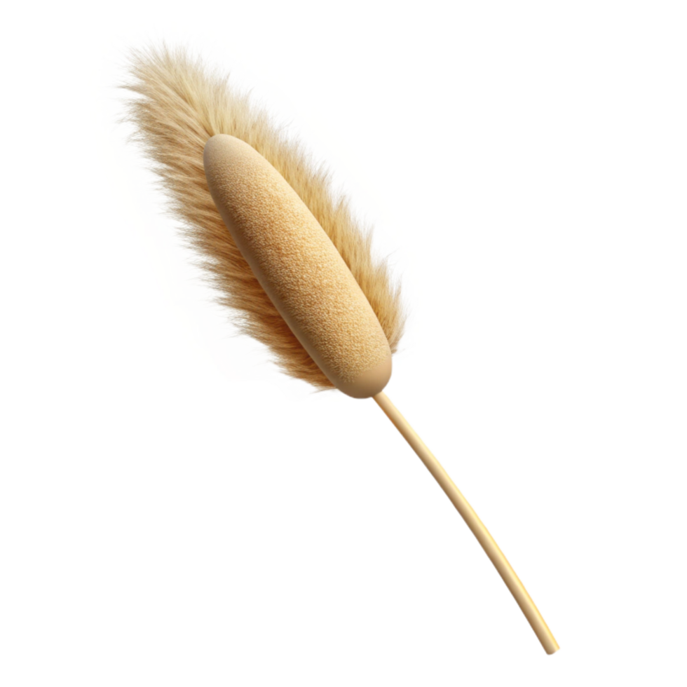beautiful artistic Gently Swaying Reed Isolated on Transparent Background original png
