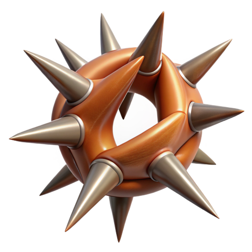 extraordinary creative Generated Thorn Cutout Sharp Edges Isolated png