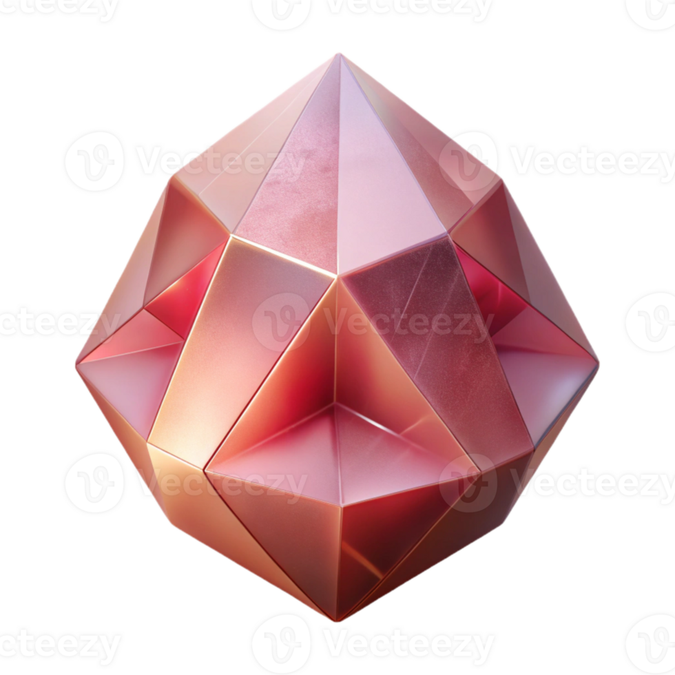 stunning contemporary Geometric Crystal Isolated Dreamlike Soft Focus premium png