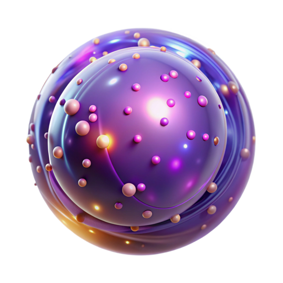magnificent minimalist Glowing Particles in Circular Motion Transparent professional png