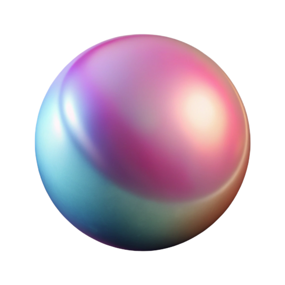 extraordinary creative Gradient Mesh with Depth Illusion on Transparent Background png