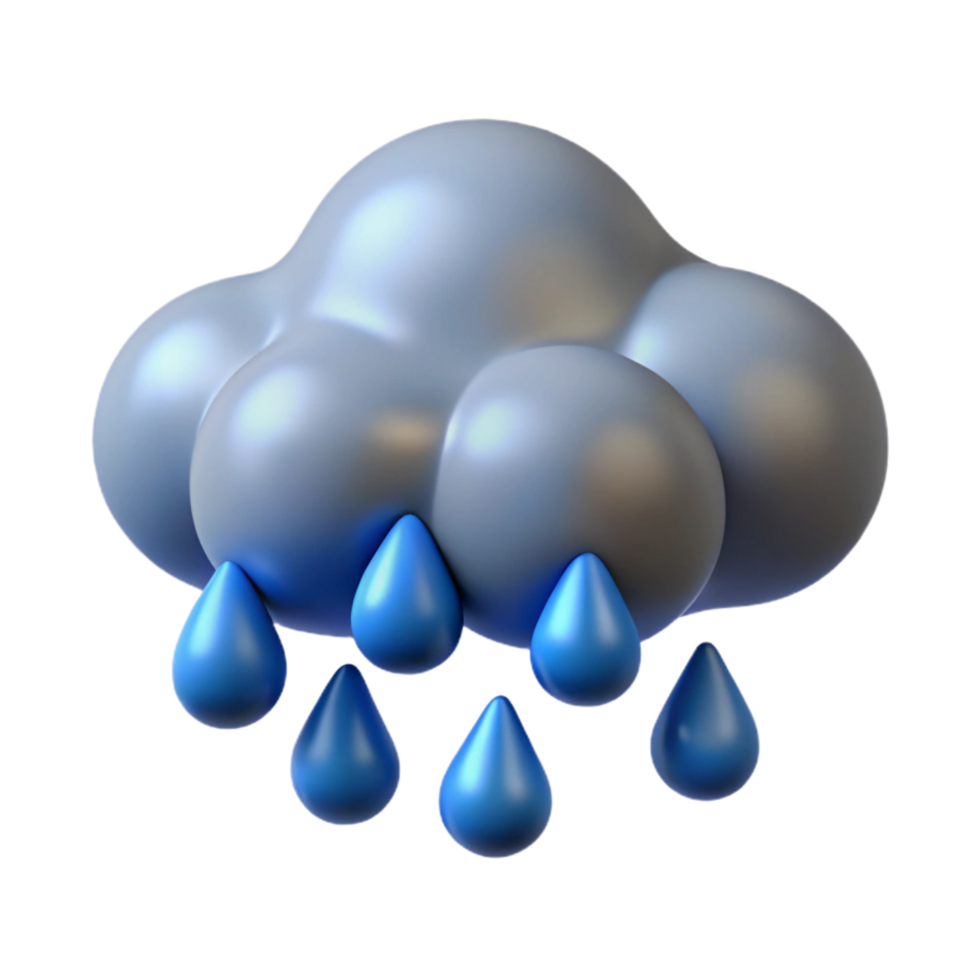 impressive rustic Heavy Rain Cloud Cutout on Transparent Background Isolated exclusive png
