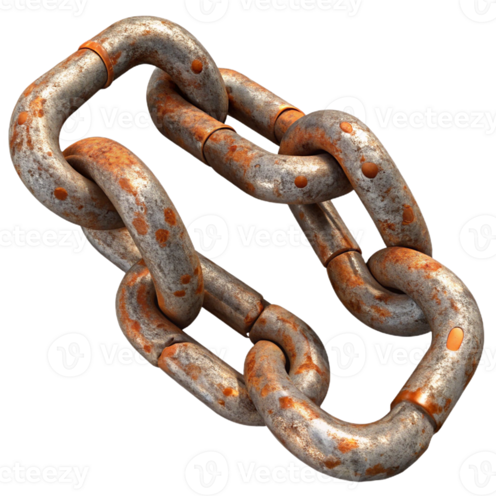 extraordinary contemporary Grunge Metal Chain Texture Cutout with Rust Detail professional png