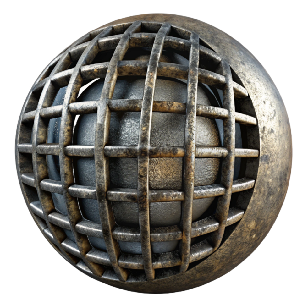 magnificent artistic Grungy Metal Grate Texture Black Transparent Background original png