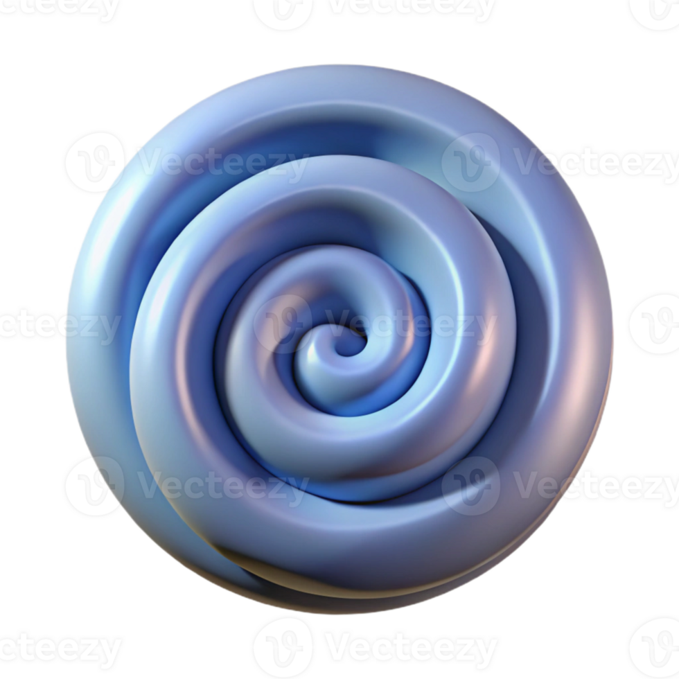 extraordinary contemporary Hypnotic Swirl Isolated Element on Transparent Background authentic png