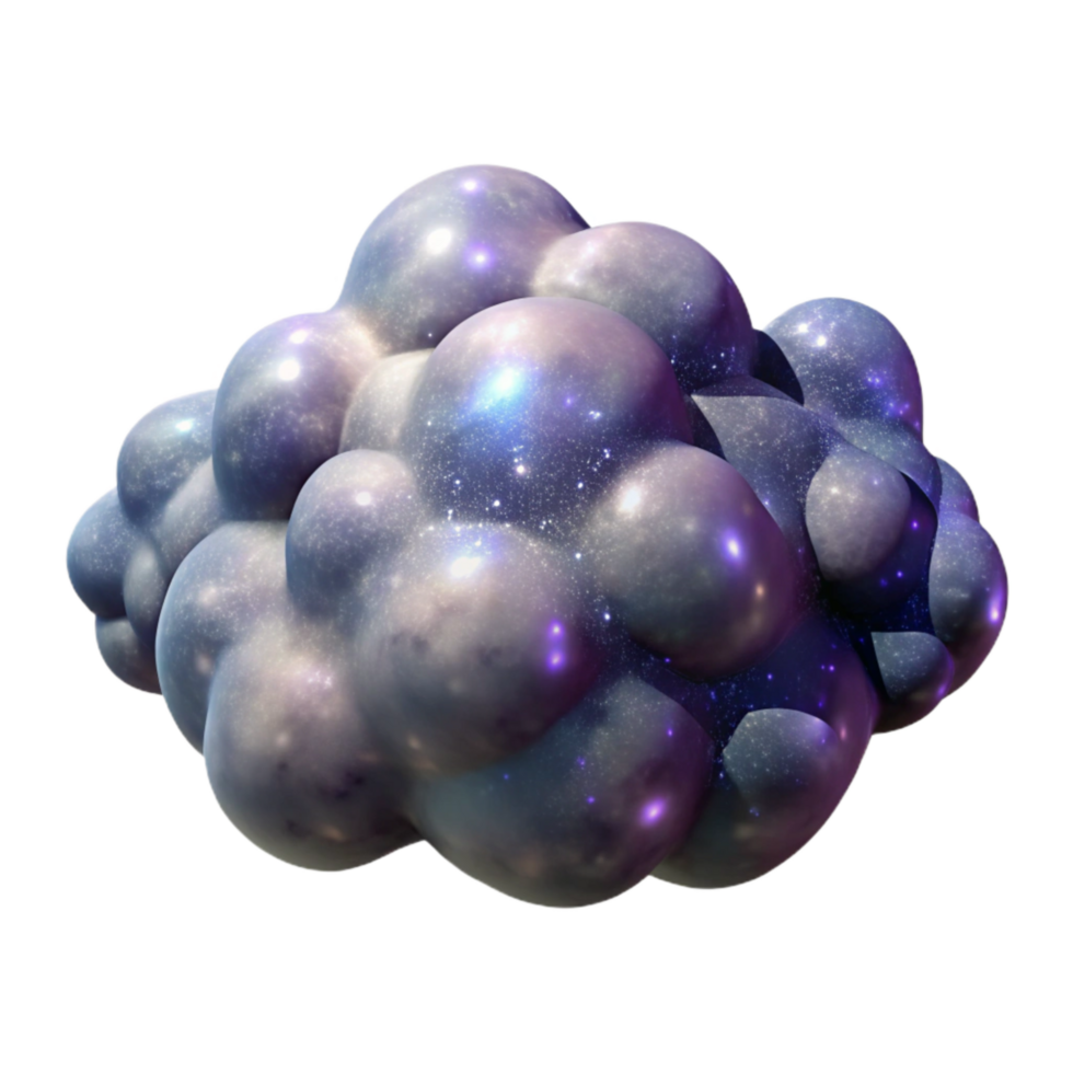dramatic modern Interstellar Clouds Deep Space Isolated on Transparent Background premium png
