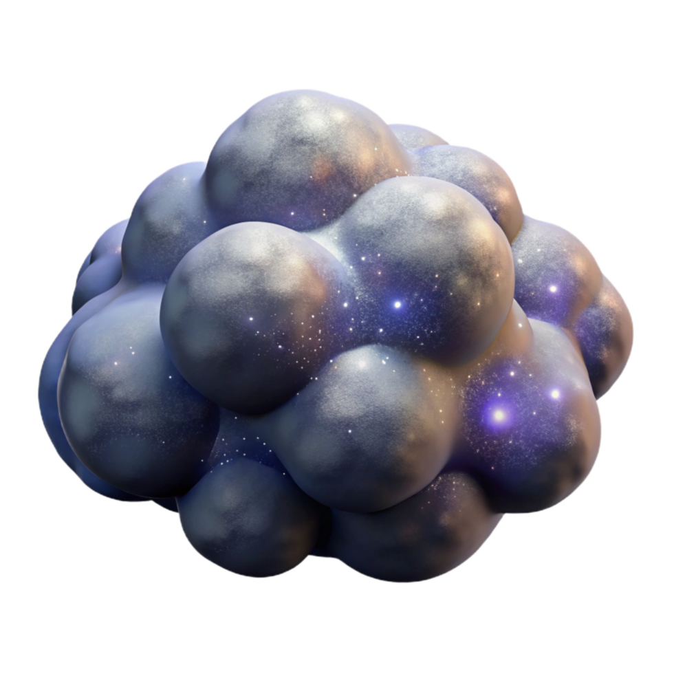 serene classic Interstellar Clouds Deep Space Isolated on Transparent Background authentic png