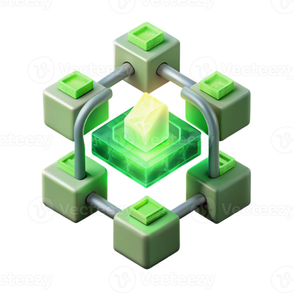 dramatic creative Isometric Energy Flow Diagram with Transparent Background high quality png