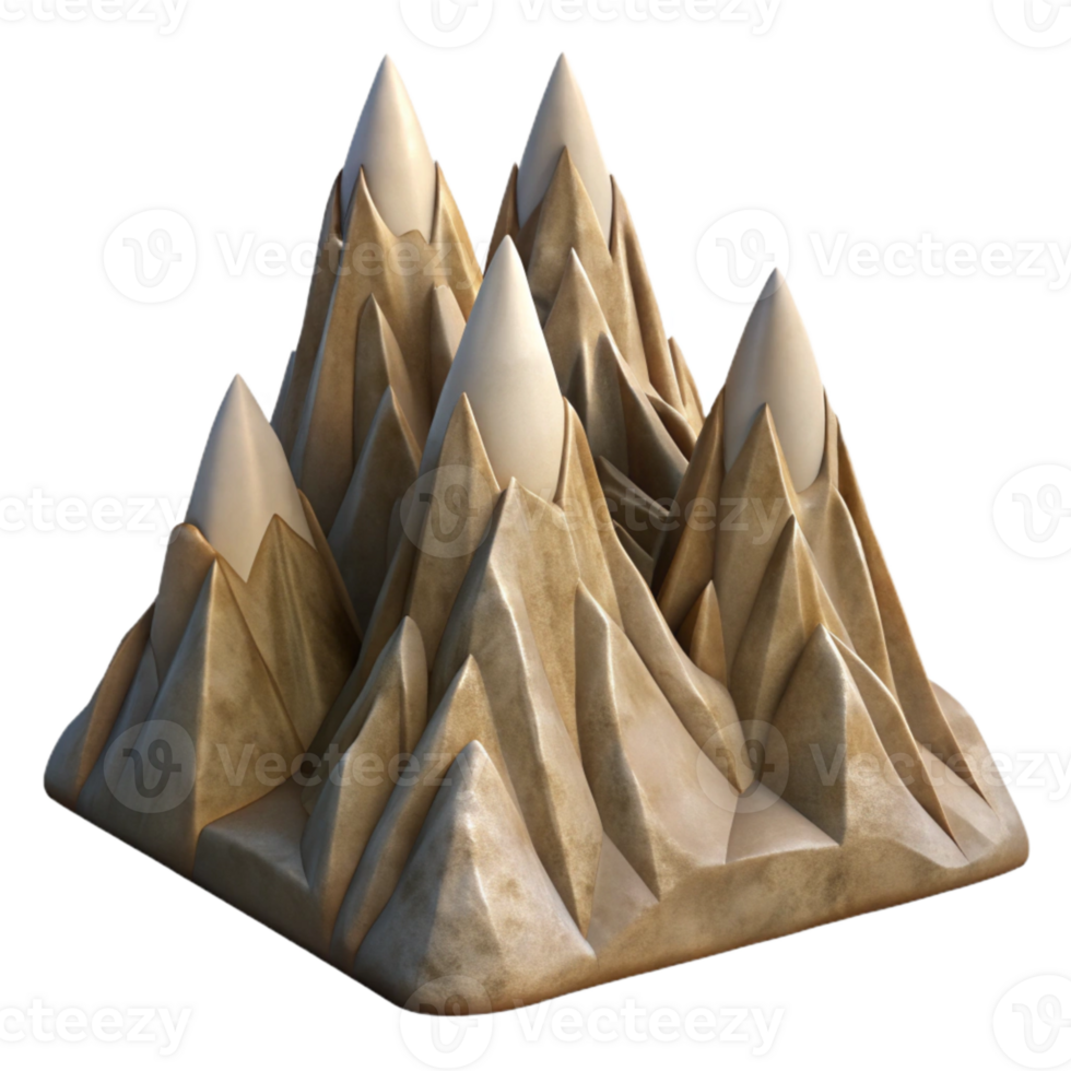 beautiful vintage Jagged Aeropex Ascenders Mountain Ridges Cutout high resolution png