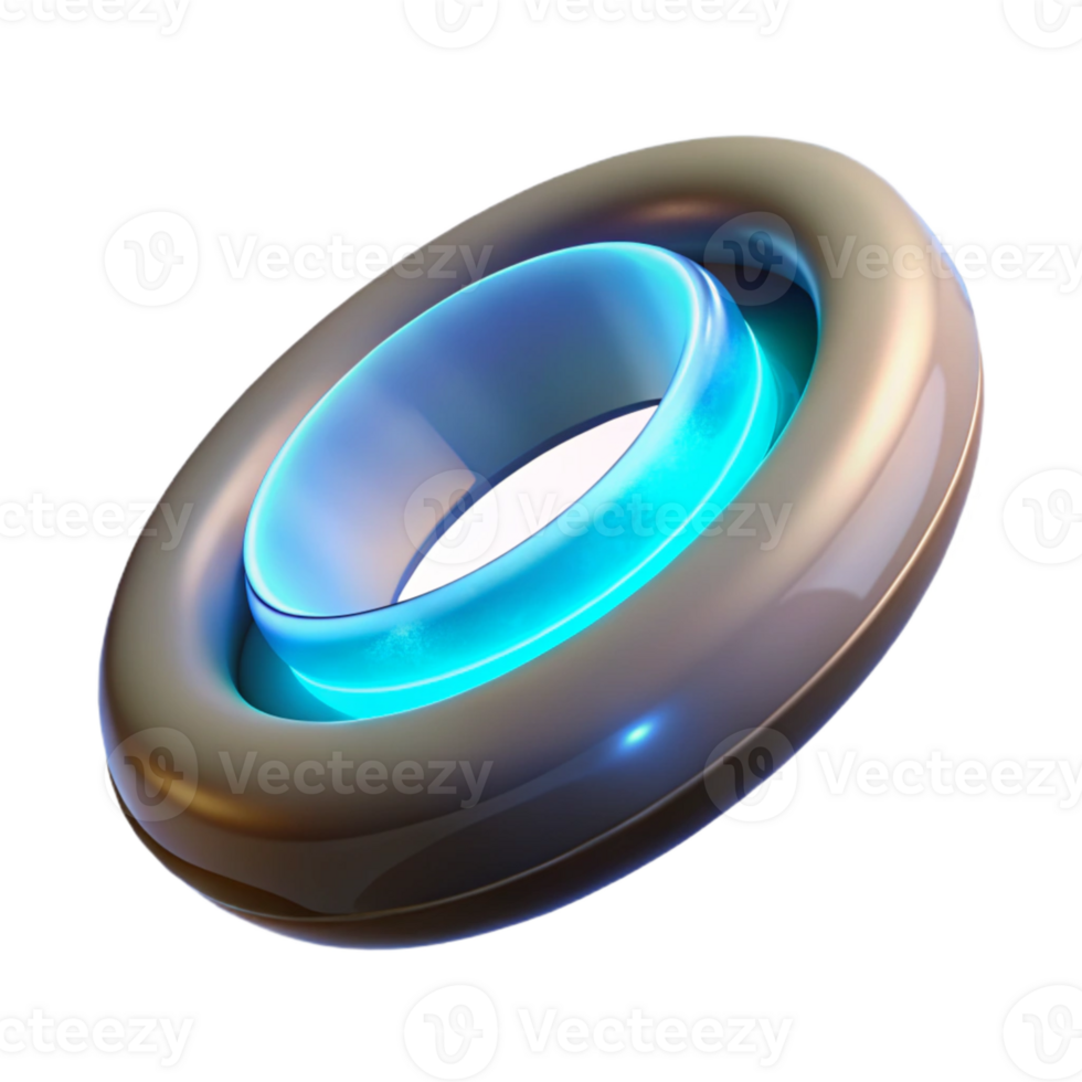 serene artistic Levitation Device with Glowing Ring Transparent exclusive png