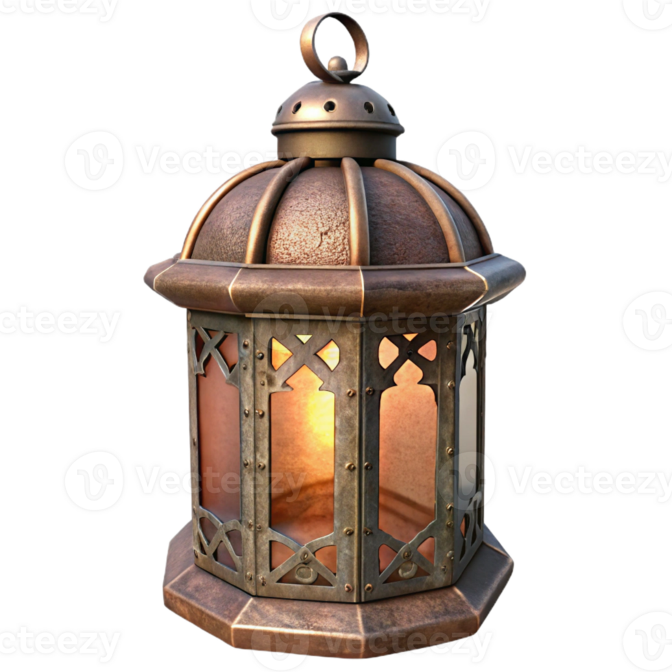 beautiful minimalist Lantern with Wrought Iron Design Cutout original png
