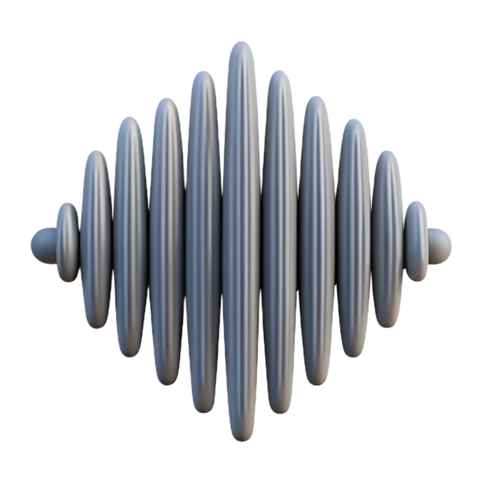 beautiful abstract Linear Soundwave Frequency Cutout with Subtle Texture professional png