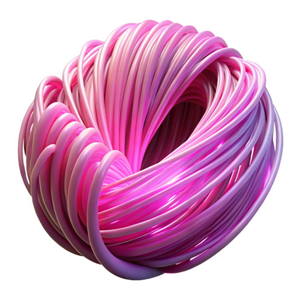 wonderful contemporary Luminescent Pink Strands Dark Web Transparent Background professional png
