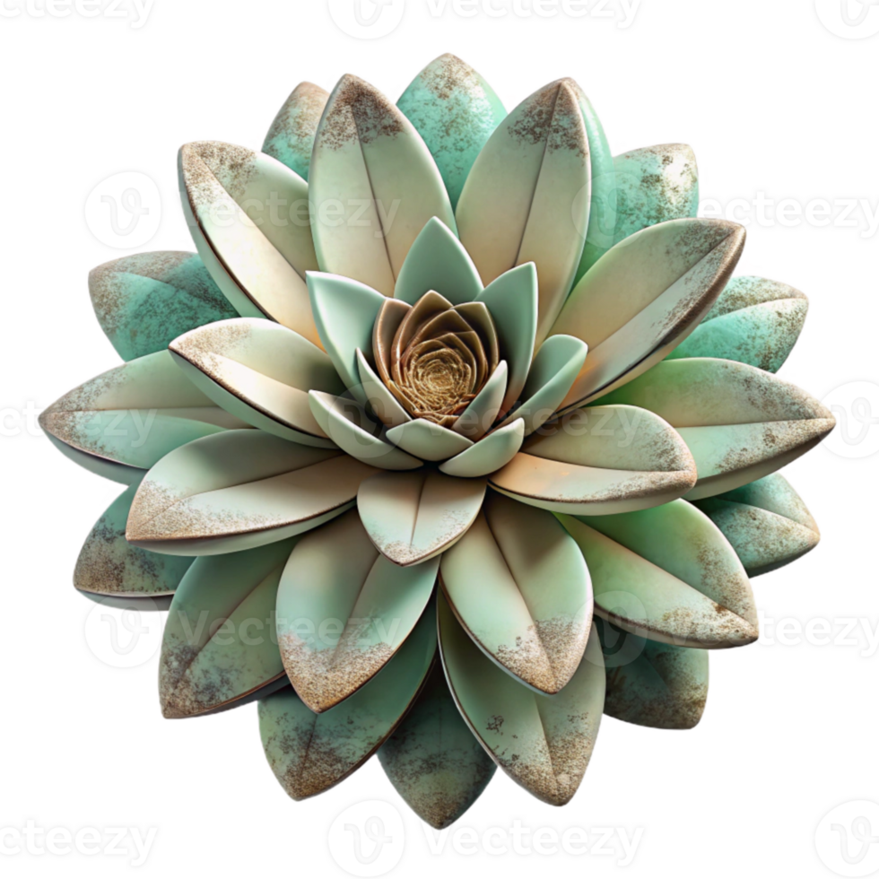 stunning minimalist Machine Grown Botanical Form Transparent Background Blue Hue png