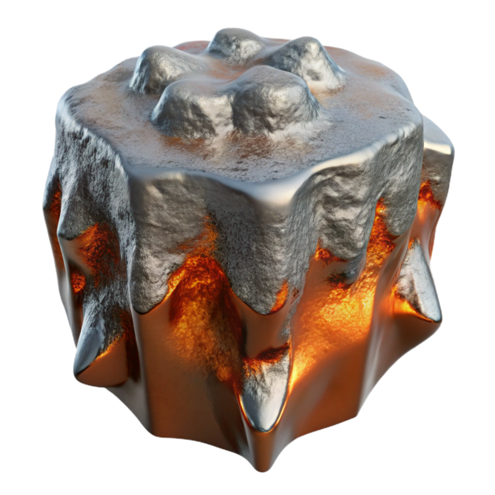 beautiful minimalist Molten Metal Ice Contact High Resolution Cutout exclusive png