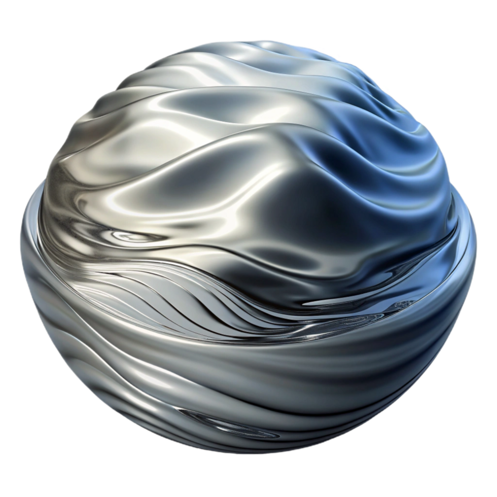 beautiful rustic Monochrome Distorted Reflection in Water Waves Transparent Background detailed png