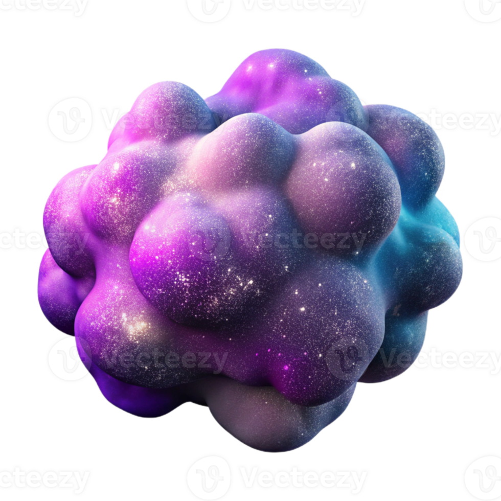 impressive artistic Nebula Formation Vibrant Colors Isolated Cutout premium png