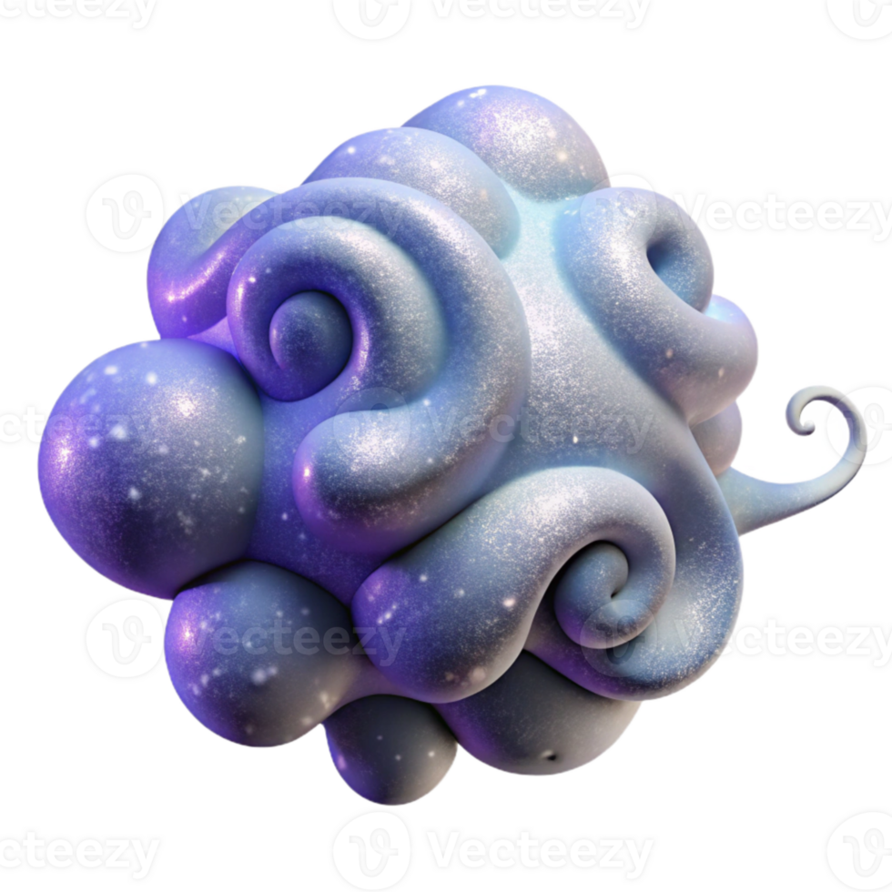 magnificent creative Nebula Tendrils Cutout with Wispy Details premium png