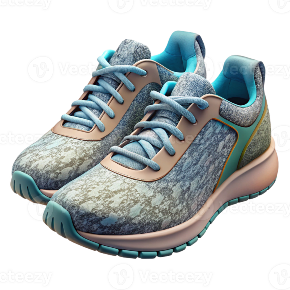 magnificent minimalist Pair of Running Shoes Top View Transparent Cutout authentic png