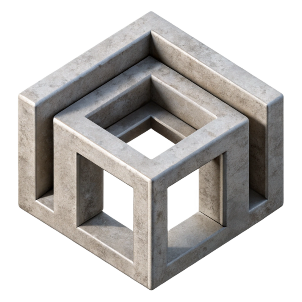 serene modern Parallel Dimensions Cutout Isolated on Transparent Background exclusive png