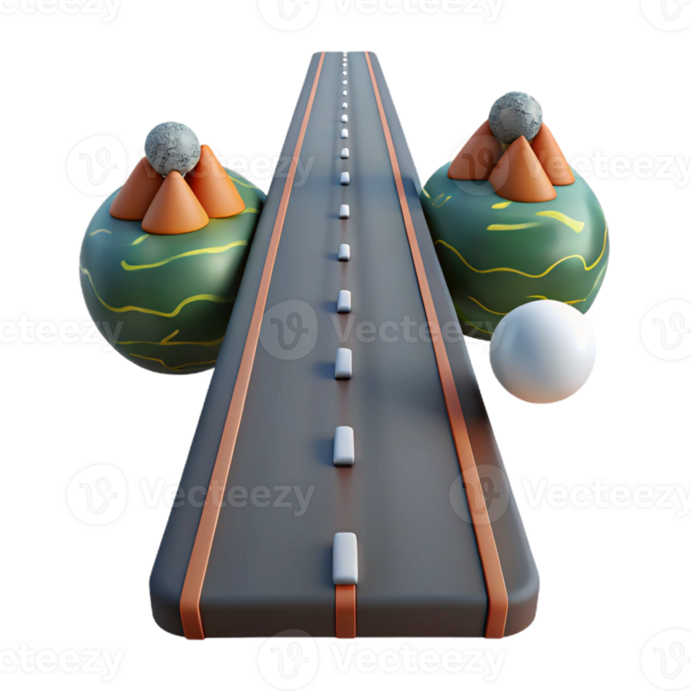 wonderful rustic Perspective Road Depth Illusion Transparent genuine png