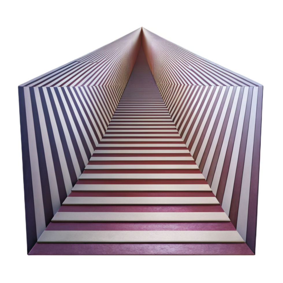 serene modern Perspective Lines Creating Depth Illusion Transparent png